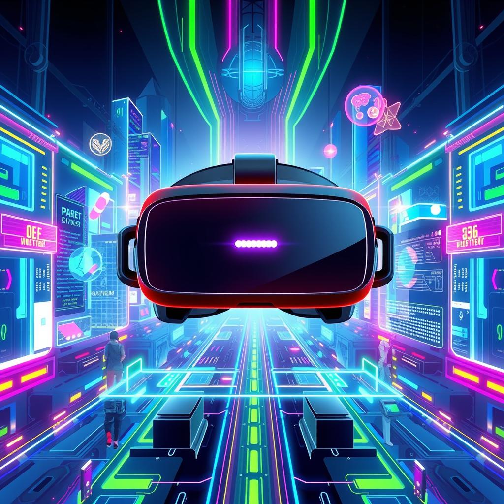 Futuristic VR Illustration